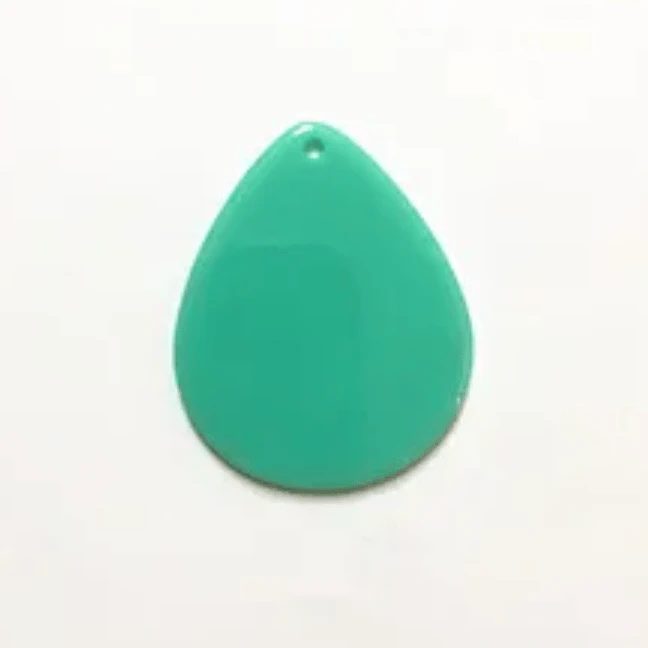 32*42mm Mint Green Fat Teardrops, one hole sew on, Acrylic Resin Gems (Sold in Pair) Resin Gems