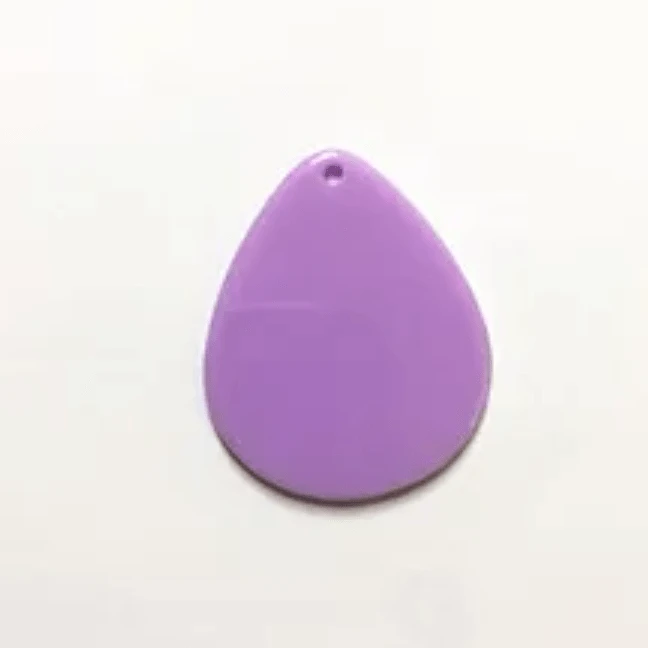32*42mm Purple Fat Teardrops, one hole sew on, Acrylic Resin Gems (Sold in Pair) Resin Gems
