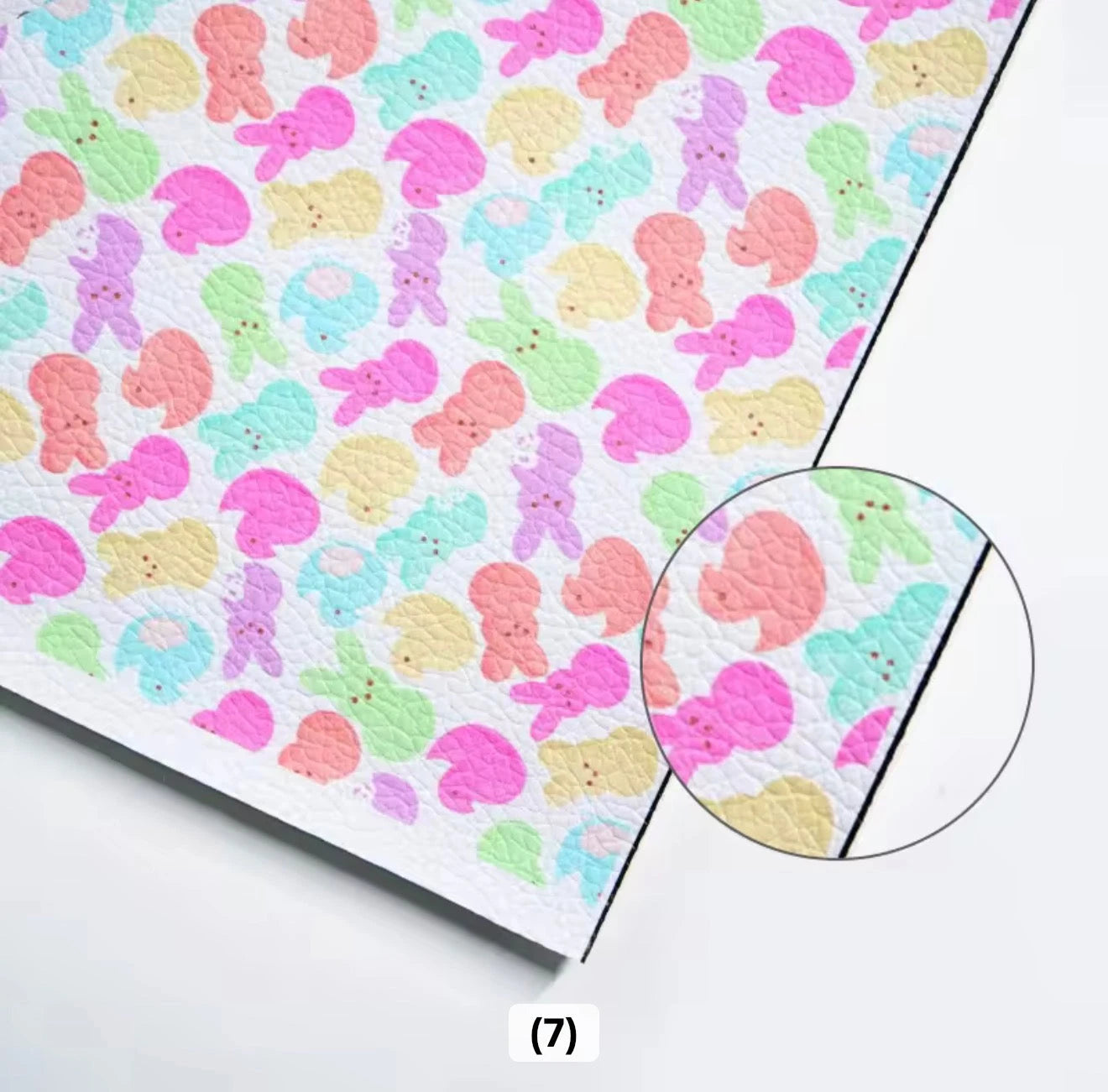 20*33cm Peeps Pastel Background, Long Leatherette Sheets Leatherette