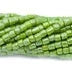 3 Cut 9/0 Beads Opaque Light Luster Olive Green Color 9SC383-OV *Hank* Tri-Cut Beads Preciosa