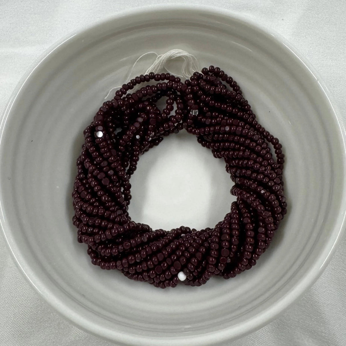 11/0 Charlotte Cut Seed Bead- Opaque Chocolate Brown *10g Hank* India Sheen Charlotte Cut Seedbeads