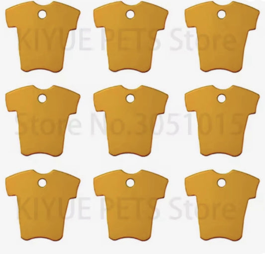 35*34mm Orange Shirt Mirror Metal Tag, Reversible Resin Gems (Sold in Pair) Resin Gems