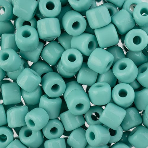 4.5mm Czech Rola Bead 20g - Opaque Turquoise 6/0 Pony Beads