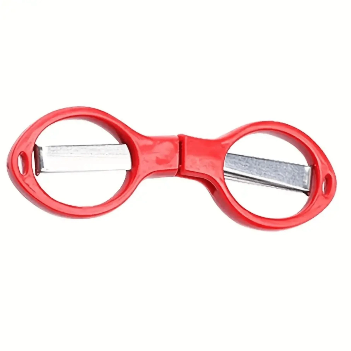 4" Stainless Steel Folding Scissors With Plastic Handle, Mini Beading Scissors, Basics Leather & Vinyl