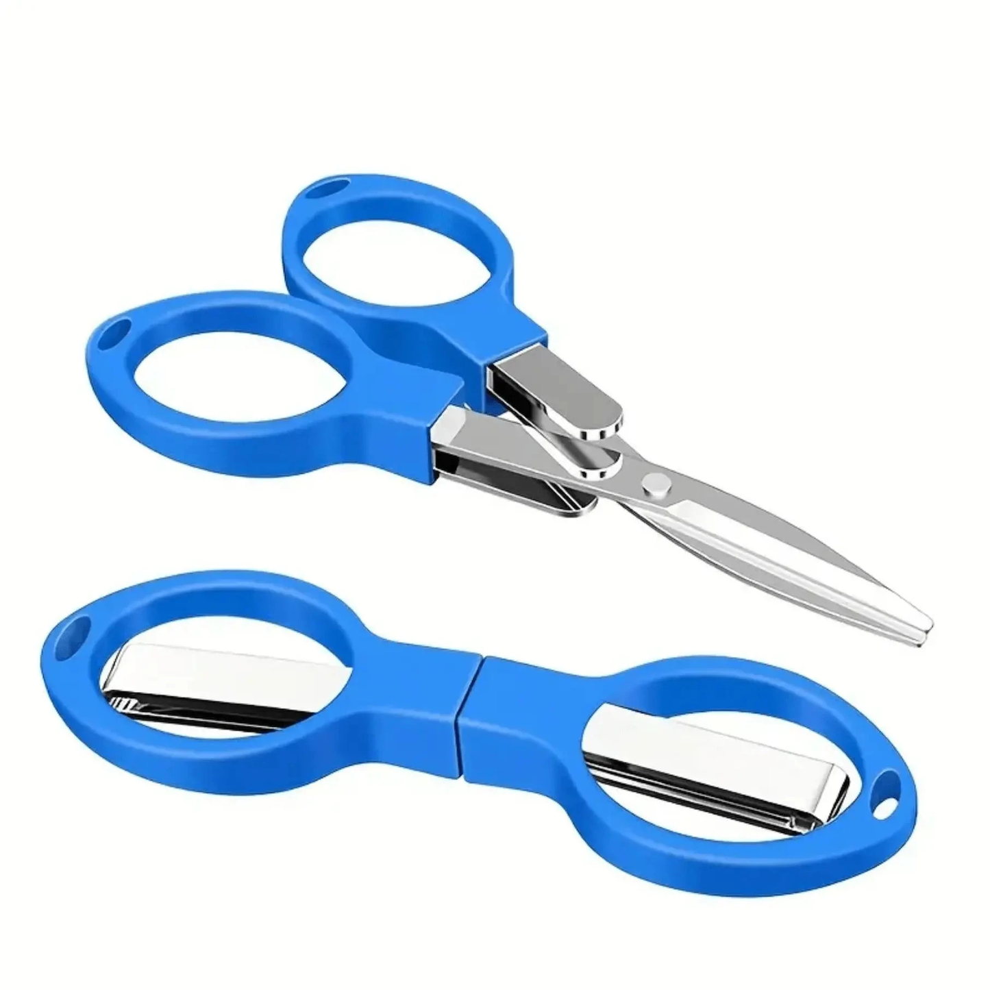 4" Stainless Steel Folding Scissors With Plastic Handle, Mini Beading Scissors, Basics Leather & Vinyl