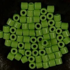 6.2mm Preciosa Glass Crow Beads Opaque Pale Green 25g 6/0 Pony Beads