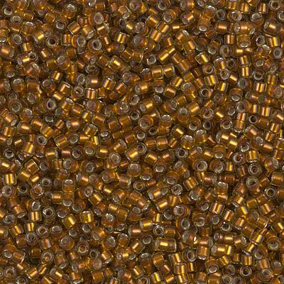 Delica 11/0 Silverlined Glazed Dark Honey (1682v) (5.2g) Miyuki Delica Beads