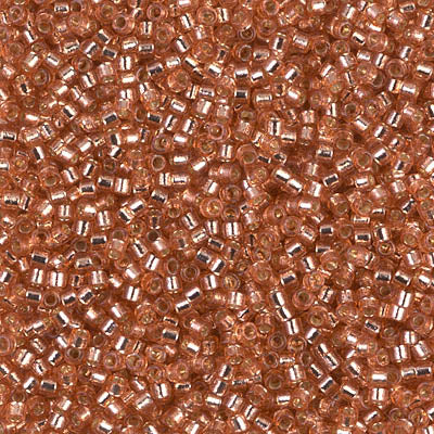 Delica 11/0 Duracoat Silver Lined Dyed Rose Copper (2151v) (5.2g) Miyuki Delica Beads