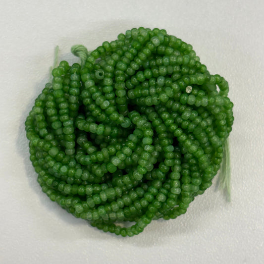 11/0 Charlotte Cut Seed Bead - Fern Green Opal (10g) India Sheen Charlotte Cut Seedbeads