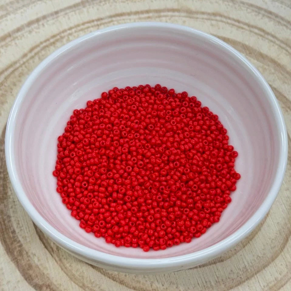 “Cherry Red” 10 - 11/0 Seed Beads Set Sundaylace Creations & Bling