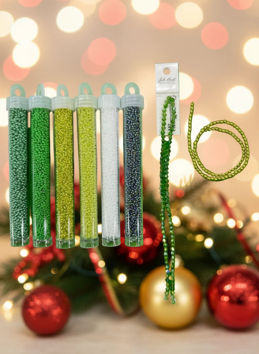 "Grinchy Green" 11/0 Miyuki Bead Set, Promotions Sundaylace Creations & Bling