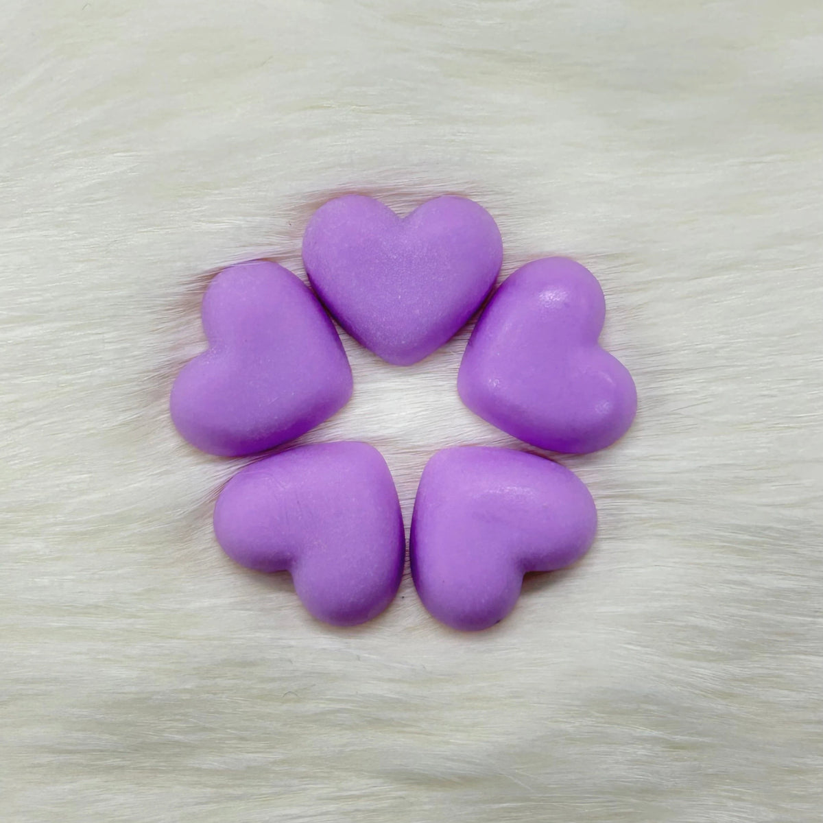 18mm Matte Hearts, Glue on, Resin Gems (Sold in Pair) Resin Gems
