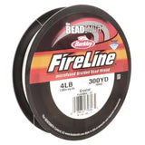 4lb Crystal Clear FireLine Braided Beading Thread- XXL 300 yard stool, Basics Thread