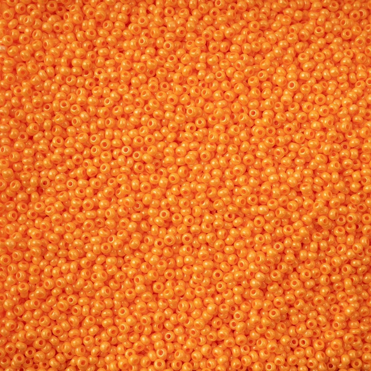 11/0 Bright Orange Chalk Sfinx Terra Dyed , Preciosa Seed Bead (22g) 11/0 Preciosa Seed Beads
