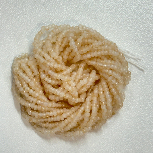 11/0 Charlotte Cut Seed Bead- Opal Honey Tan *10g Hank* India Sheen Charlotte Cut Seedbeads