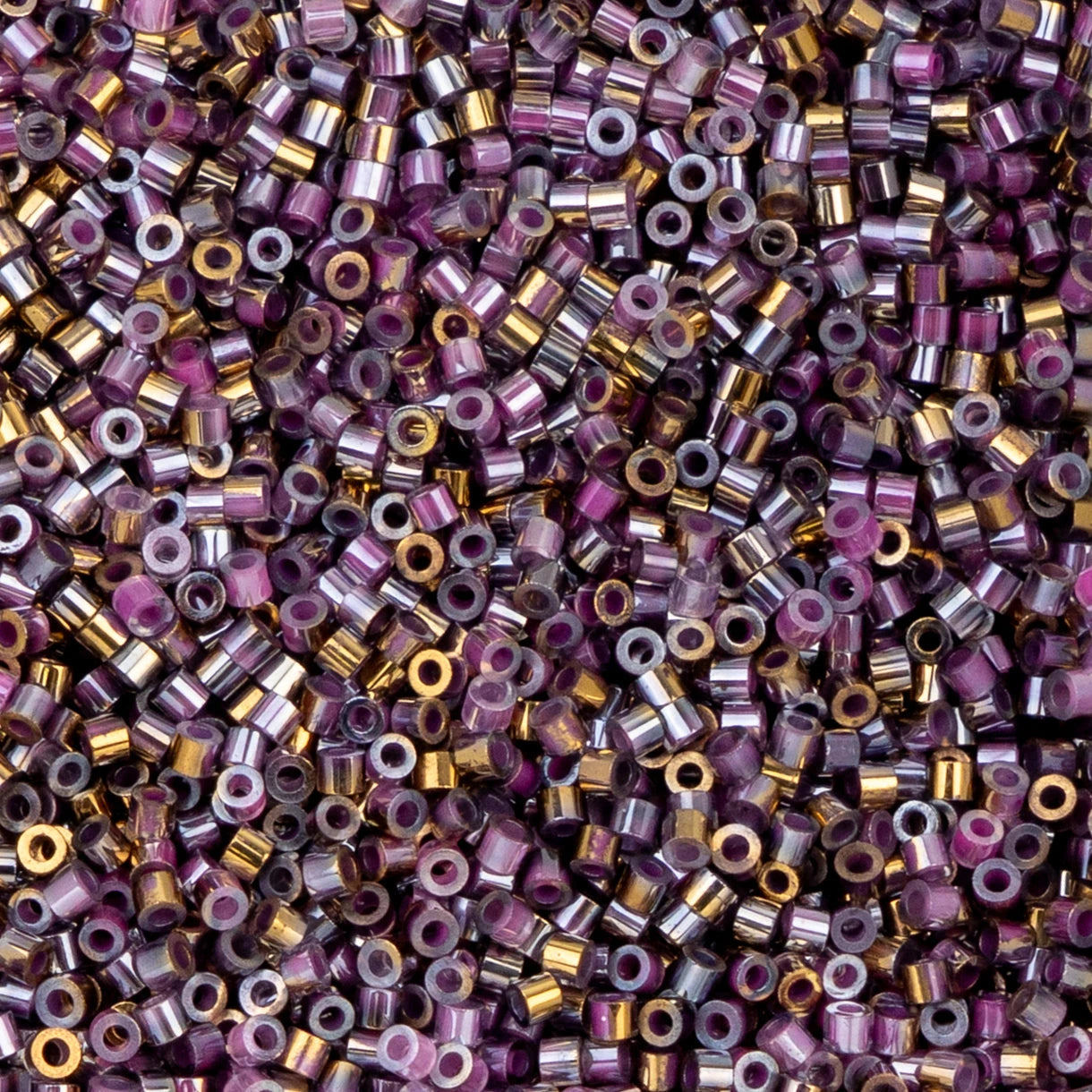 11/0 Cylin Bead – Gilded Halo Orchid Glow 25g Bag Cylin Beads John Beads