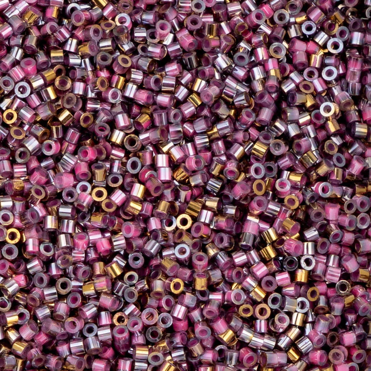 11/0 Cylin Bead – Gilded Halo Opaque Pink Carnation 25g Bag Cylin