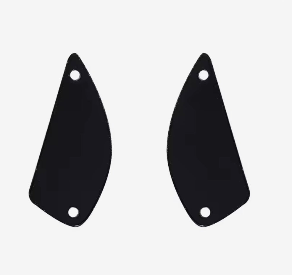 11x25mm Fan Blade Shape Acrylic Mirror Sew On Flatback Resin Gems (Sold In Pair) Basics
