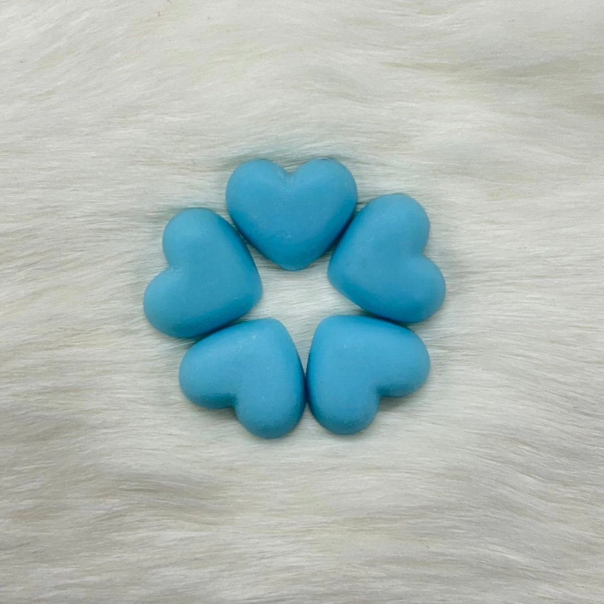 18mm Matte Hearts, Glue on, Resin Gems (Sold in Pair) Resin Gems