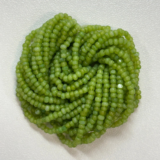 11/0 Charlotte Cut Seed Bead- Opal Kelly Green *10g Hank* Sundaylace Creations & Bling
