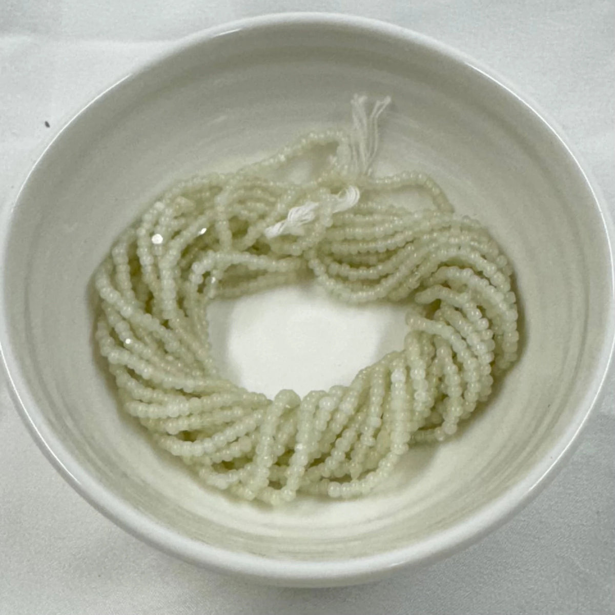 11/0 Charlotte Cut Seed Bead- Light Sage Opal *10g Hank* India Sheen Charlotte Cut Seedbeads