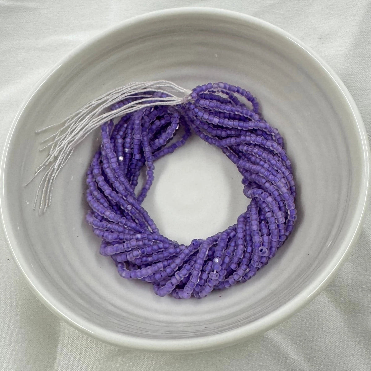 11/0 Charlotte Cut Seed Bead- Crystal Matte Violet Lined *10g Hank* India Sheen Charlotte Cut Seedbeads