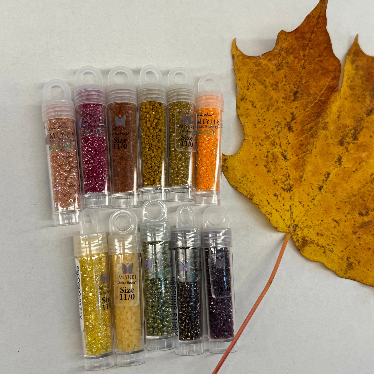 “Pumpkin Patch” 11 x Size 11/0 Delica Beads (5.2g), Promotions 11/0 Japanese Seed Beads