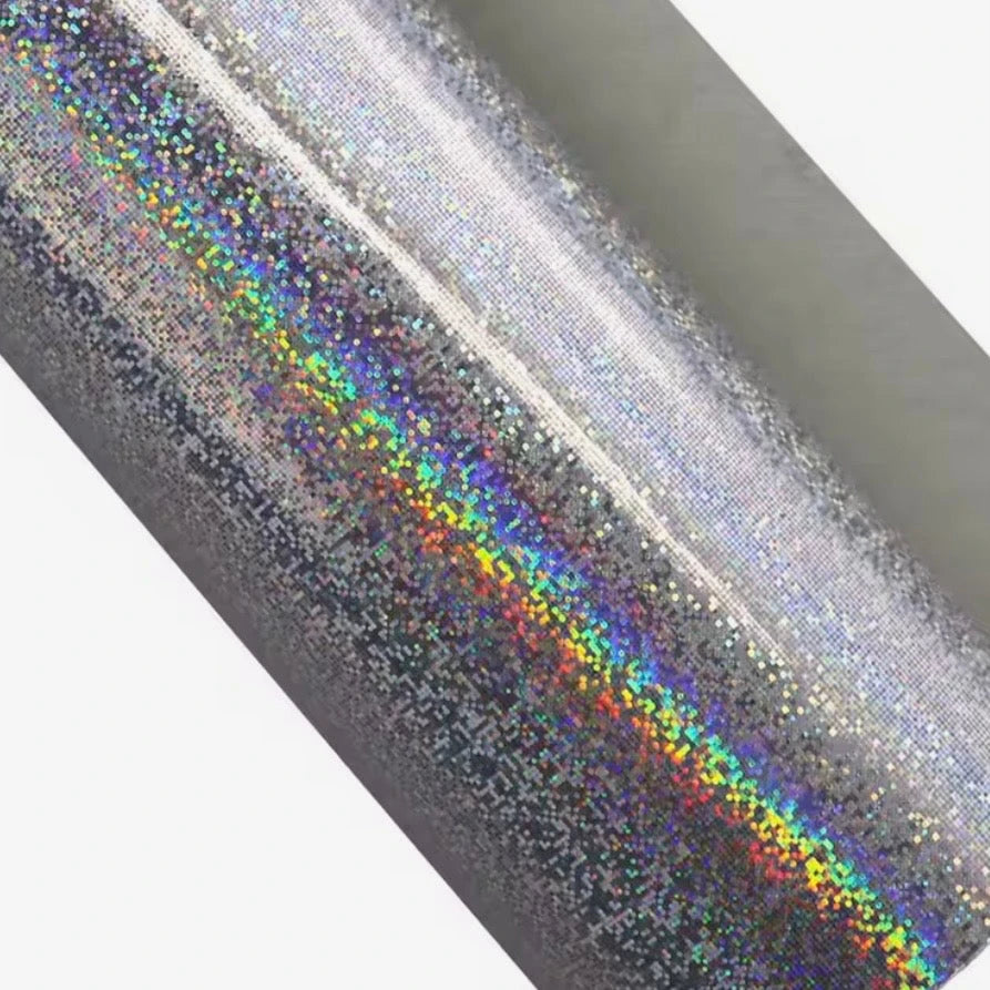 20*30cm Silver Glitter-like Holographic Sheets, Long Leatherette Sheets Leatherette