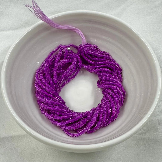 11/0 Charlotte Cut Seed Bead- Crystal Matte Neon Purple Lined *10g Hank* India Sheen Charlotte Cut Seedbeads