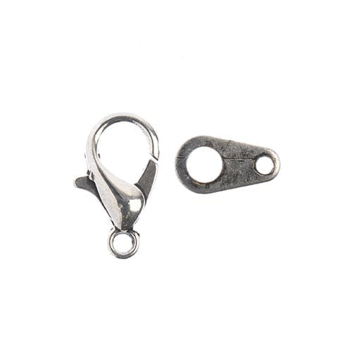 Must Have Findings - Lobster Clasp Set 12mm 6pcs Antique Silver, New Beader Basics Sundaylace Creations & Bling