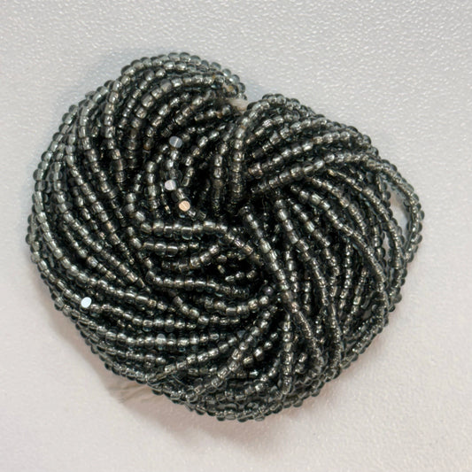 11/0 Charlotte Cut *Premium Seed Bead- Silver Lined Black Diamond *10g Hank* India Sheen Charlotte Cut Seedbeads