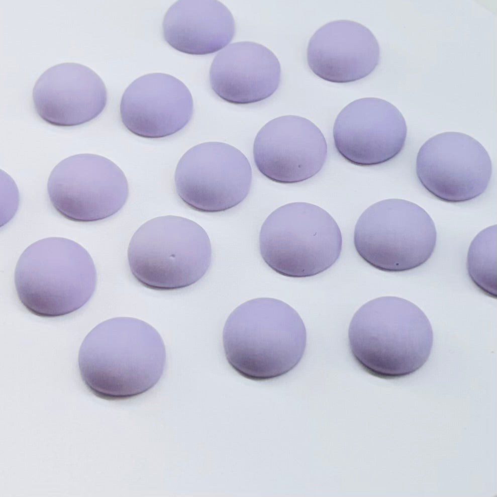 13.5mm New Spring Coloured Matte Acrylic Gems, Glue on, Resin Gems (Sold in Pair) Resin Gems