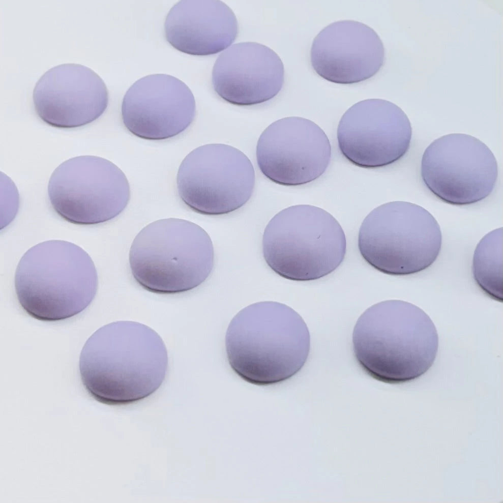 13.5mm New Spring Coloured Matte Acrylic Gems, Glue on, Resin Gems (Sold in Pair) Resin Gems