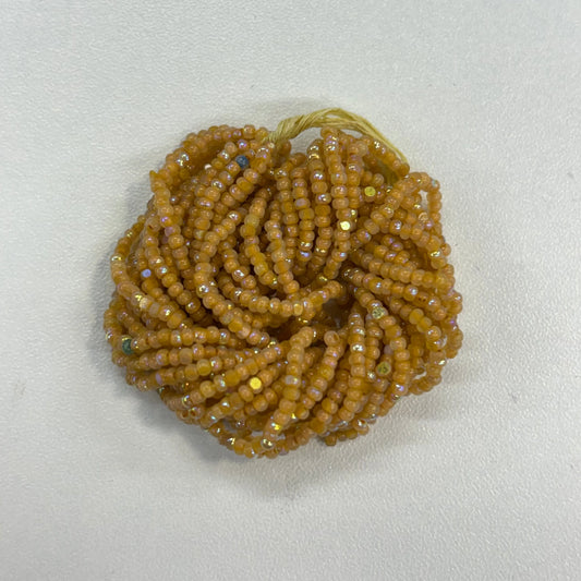 11/0 Charlotte Cut Seed Bead - Patina Opal Neon Sun AB 10g India Sheen Charlotte Cut Seedbeads