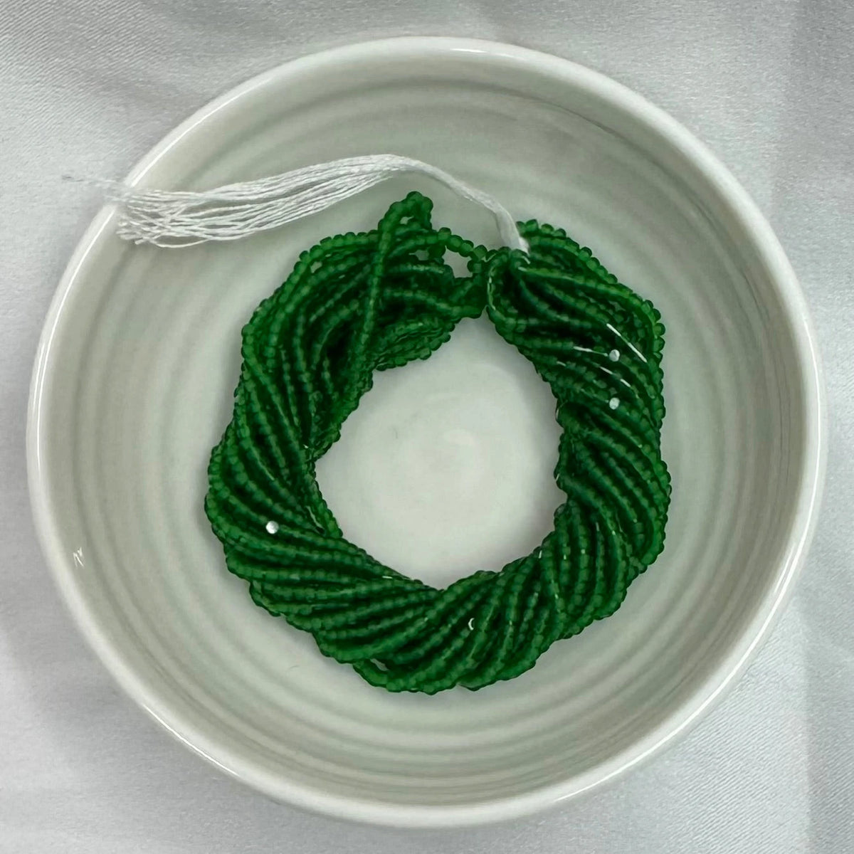 11/0 Charlotte Cut Seed Bead- Matte Forest Green *10g Hank* India Sheen Charlotte Cut Seedbeads