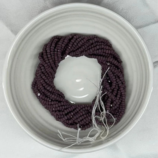 11/0 Charlotte Cut Seed Bead- Matte Amethyst Opaque *10g Hank* India Sheen Charlotte Cut Seedbeads