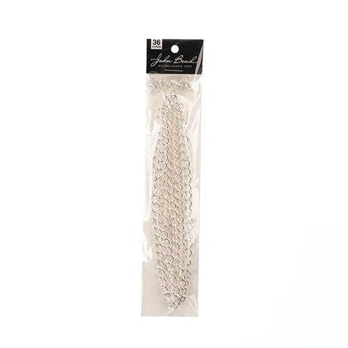 36in Chain And Findings Set, 5mm Curb Chain Includes Clasp/ Jump Rings/ Bails in silver Sundaylace Creations & Bling