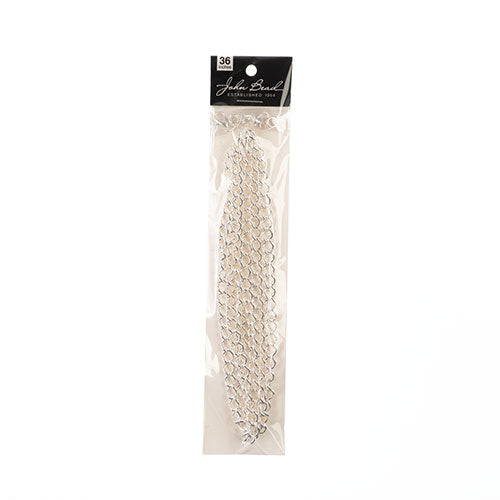 36in Chain And Findings Set, 5mm Curb Chain Includes Clasp/ Jump Rings/ Bails in silver Sundaylace Creations & Bling