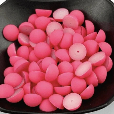 8mm Hot Pink Matte Pearl Mini Rivoli