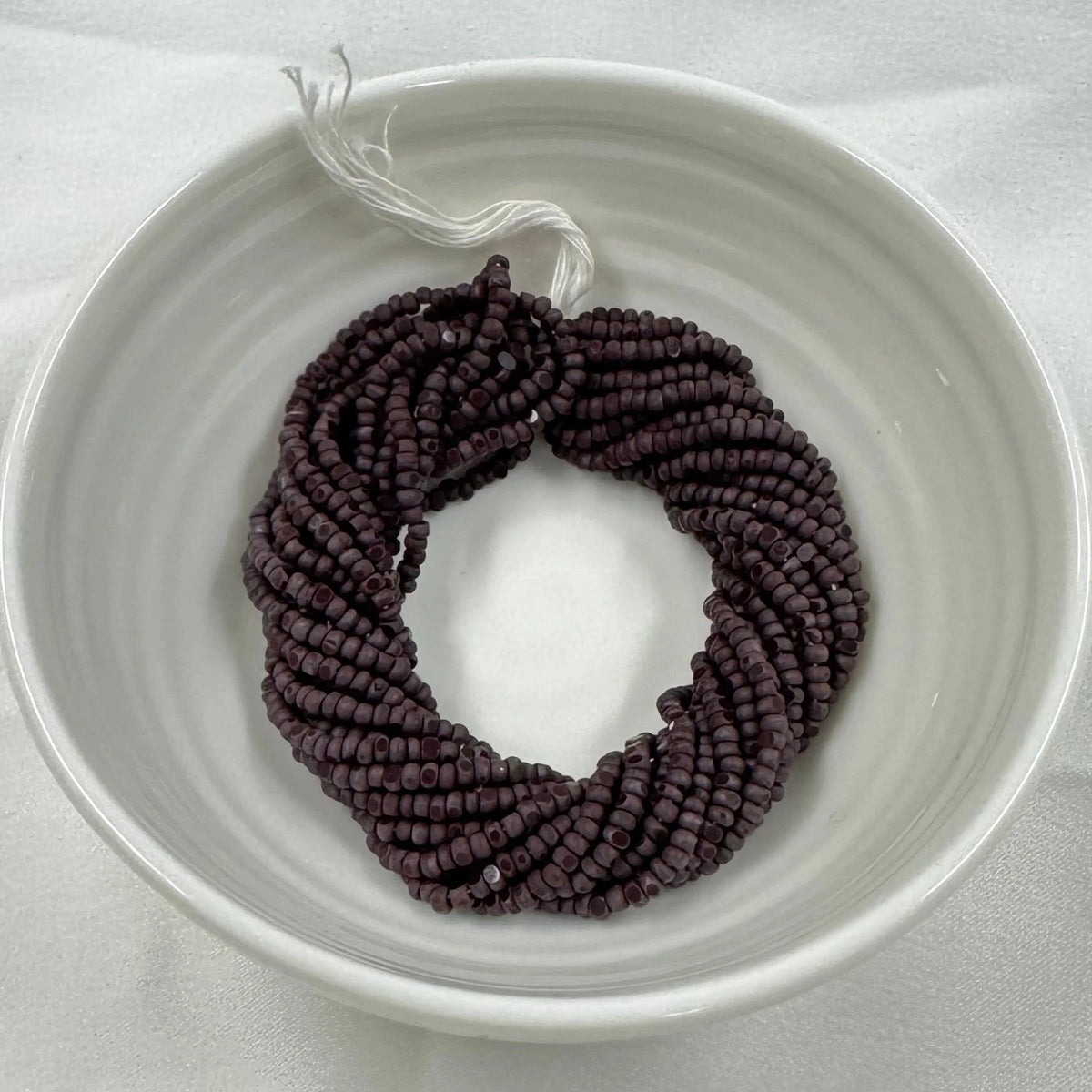 11/0 Charlotte Cut Seed Bead- Matte Smoked Topaz- Root beer Brown *10g Hank* India Sheen Charlotte Cut Seedbeads