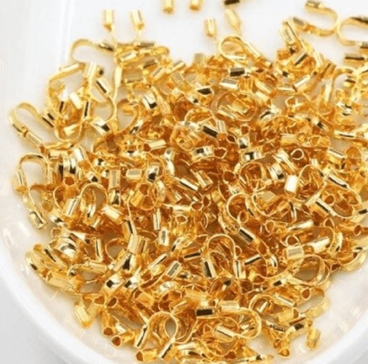 4*5mm Bright Gold Wire Guardians, Metal Findings *200pcs Sundaylace Creations & Bling