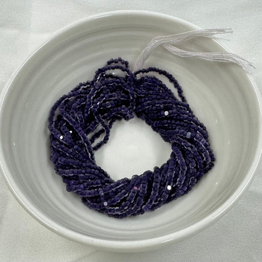 11/0 Charlotte Cut Seed Bead- Crystal Matte Purple Velvet Lined *10g Hank* India Sheen Charlotte Cut Seedbeads