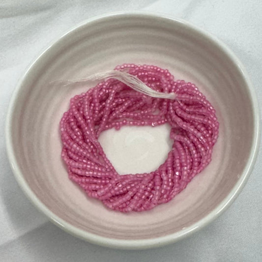 11/0 Charlotte Cut PREMIUM Seed Bead- Bubblegum Pink Matte Pearl Silver Lined *10g Hank* India Sheen Charlotte Cut Seedbeads