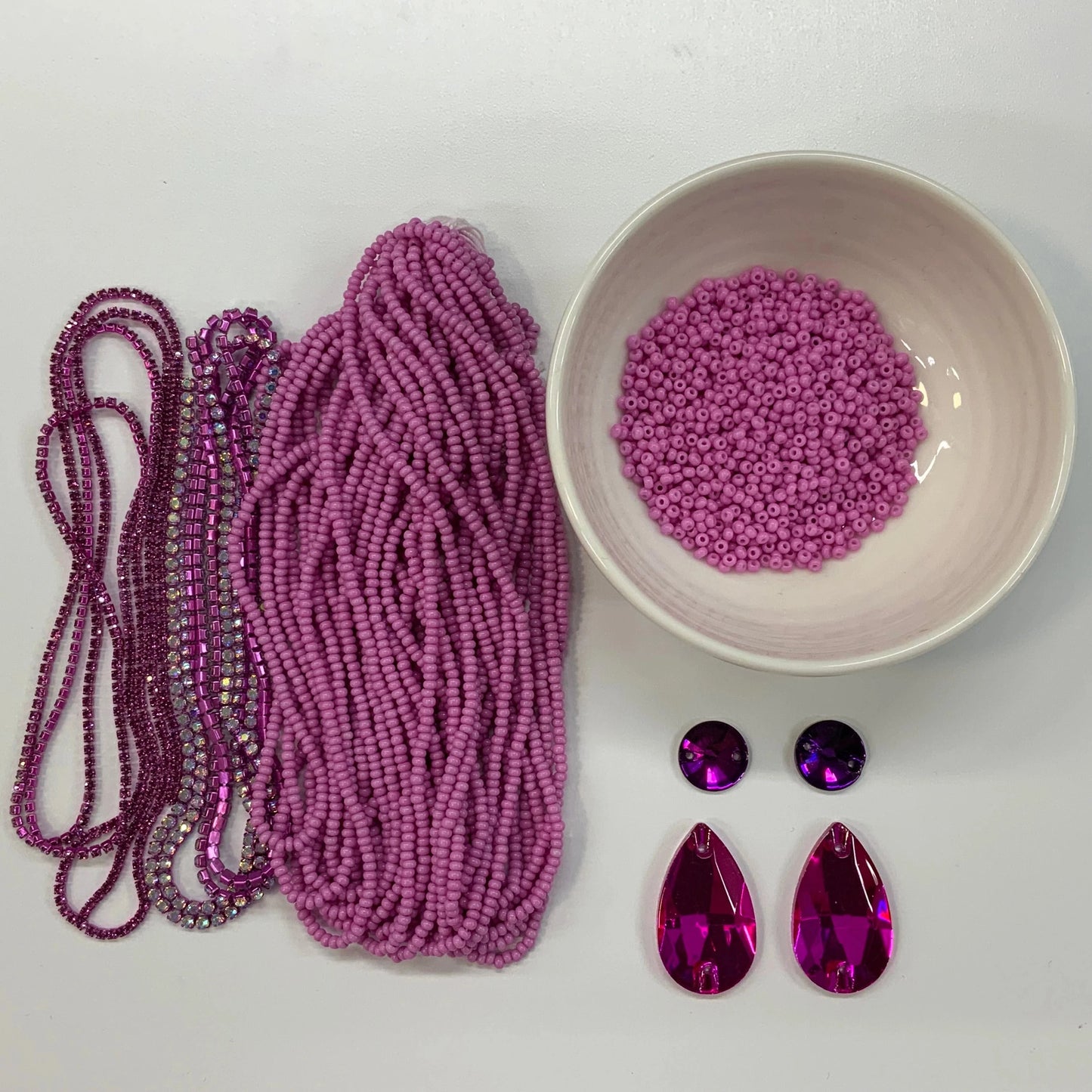 "Orchid Petal" Bead Set, Bundle by Colour Promotions Sundaylace Creations & Bling