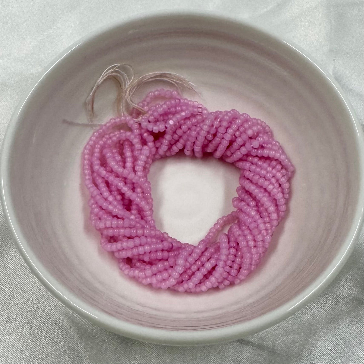 11/0 Charlotte Cut Seed Bead- Opal French Rose *10g Hank* India Sheen Charlotte Cut Seedbeads