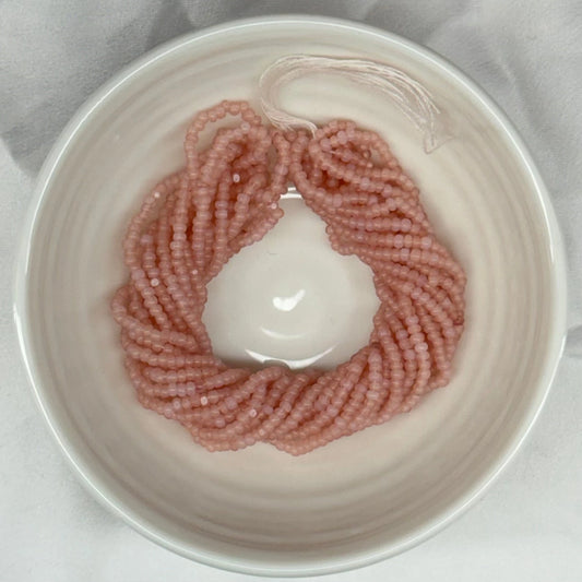 11/0 Charlotte Cut Seed Bead- Opal Ballet Mauve Pink *10g Hank* India Sheen Charlotte Cut Seedbeads