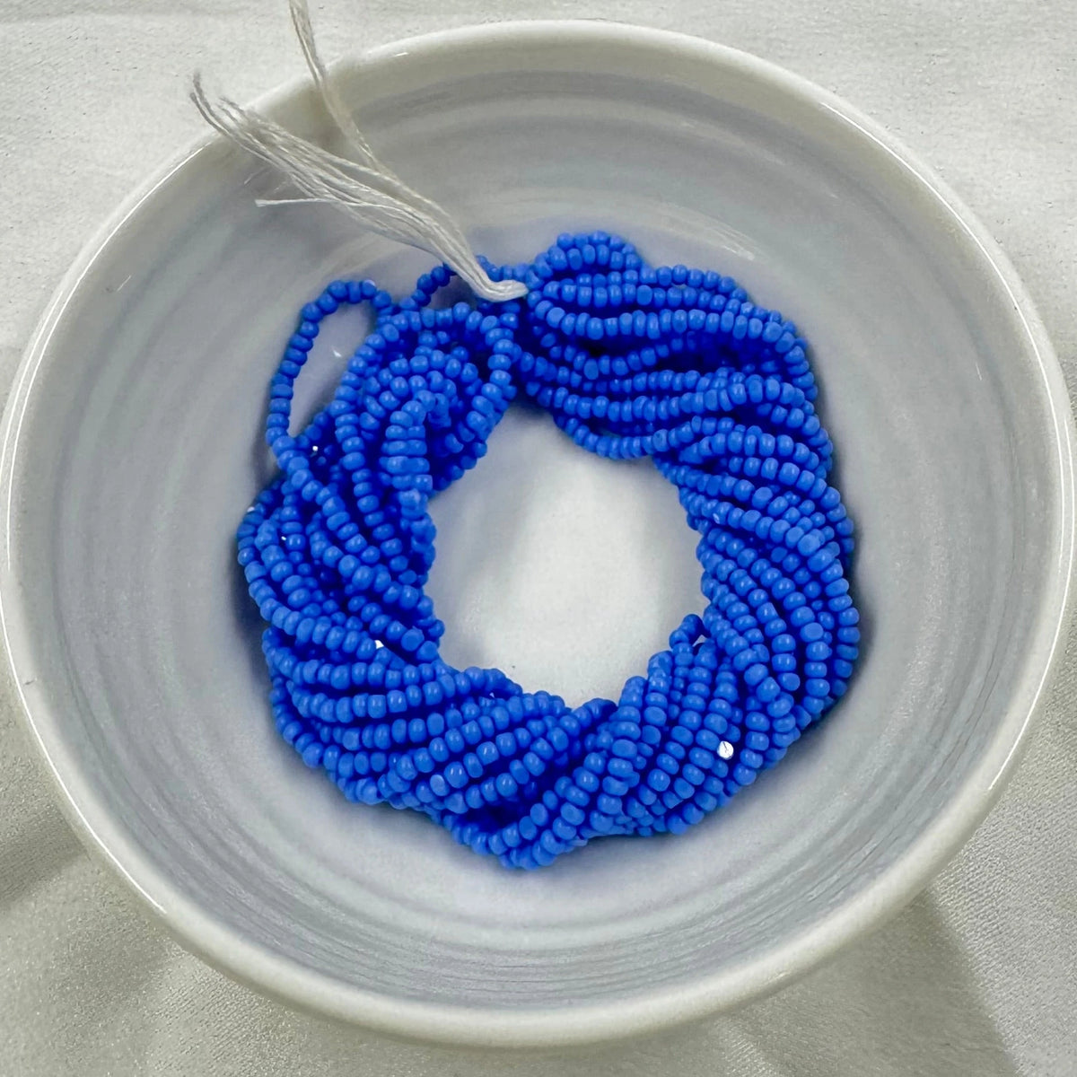 11/0 Charlotte Cut Seed Bead- Opaque Light Sapphire Blue *10g Hank* India Sheen Charlotte Cut Seedbeads