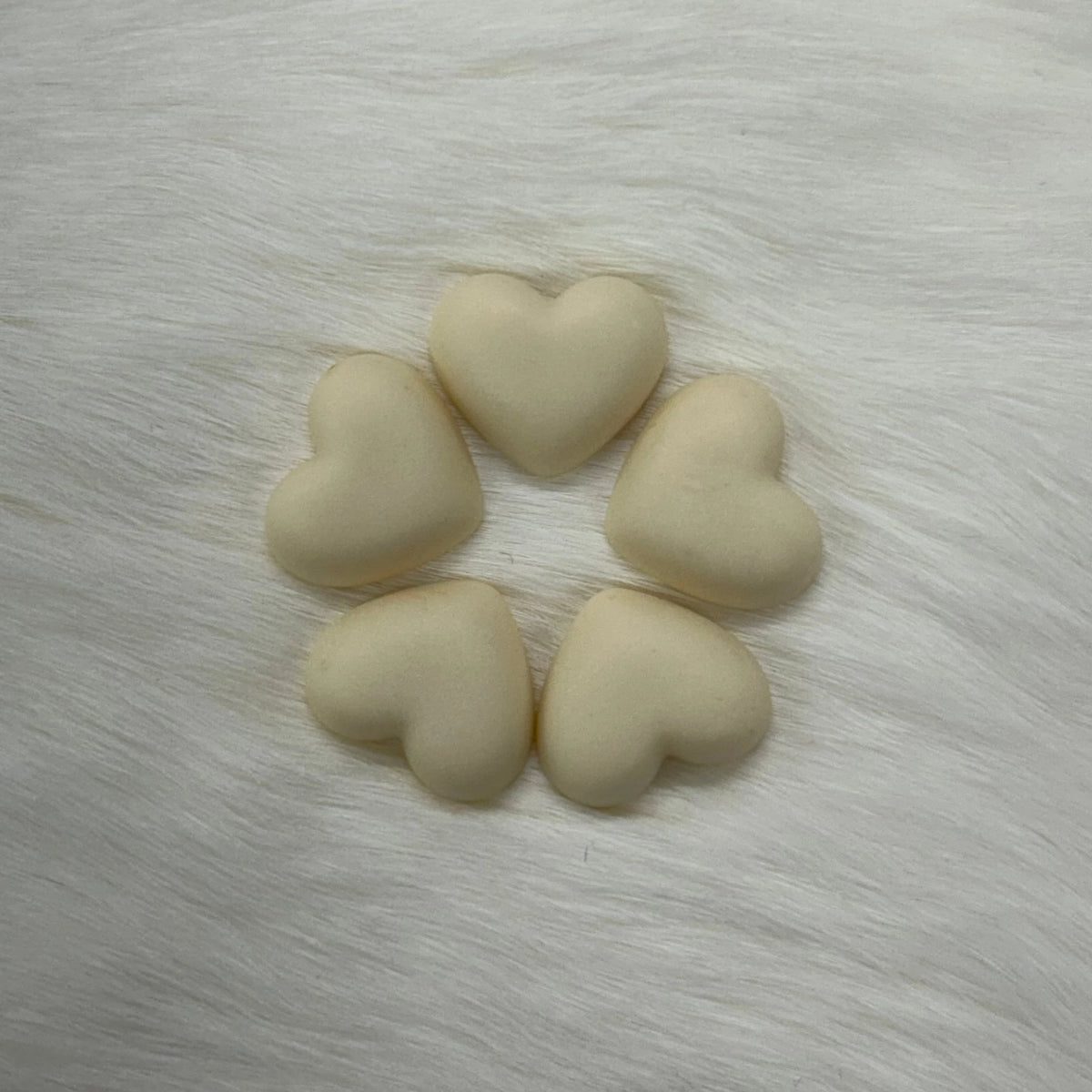 18mm Matte Hearts, Glue on, Resin Gems (Sold in Pair) Resin Gems