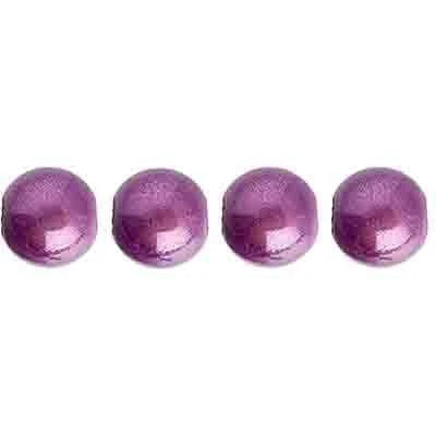 Miracle Bead Round 8mm Transparent Mauve, 25pcs 6/0 Pony Beads