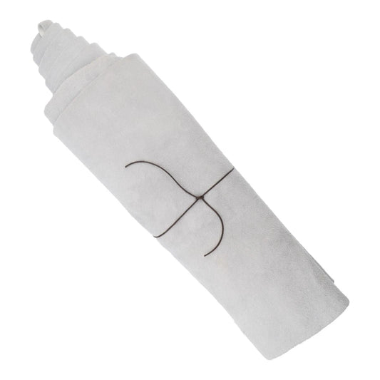 8*10 inch Sample Size Buffalo (Bison) Real Leather Hide White 3-3.5oz, Basics Leatherette
